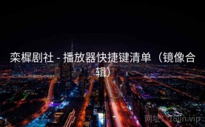 栾樨剧社 - 播放器快捷键清单（镜像合辑）