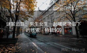 谜案追踪：男生女生一起嗟嗟嗟留下的线索 · 特辑909