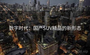 数字时代：国产SUV精品的新形态