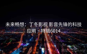 未来畅想：丁冬影视 影音先锋的科技应用 · 特辑6014